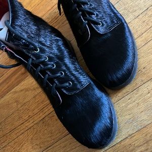 Stacey and Steve pony hair boots (with box)